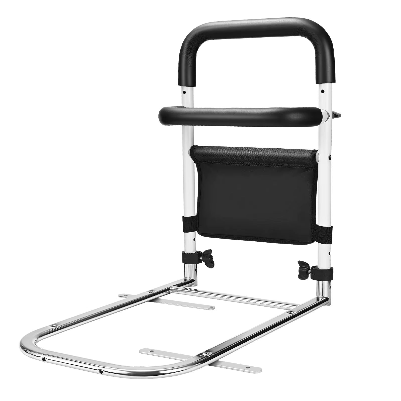 Bed Grid for Older Foldable Seniors Stand up Aid Bed Foldable Fall Out Protection Bed Stainless Steel Bed Rail Stand up Aid