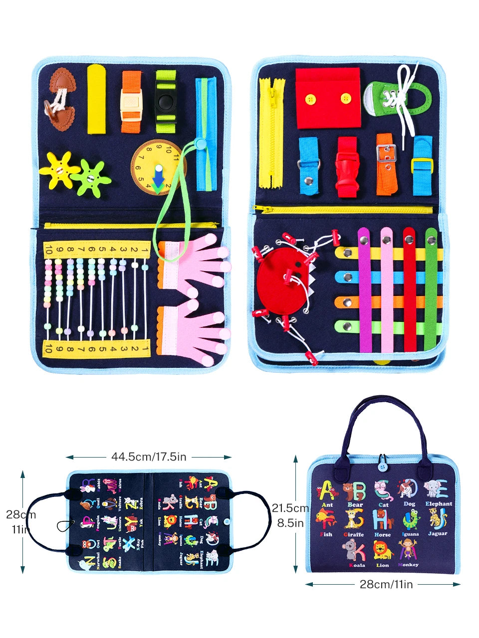 Fidget Blanket for Dementia Alzheimers Dementia Products for Elderly Calming Comforting Dementia Activities for Seniors