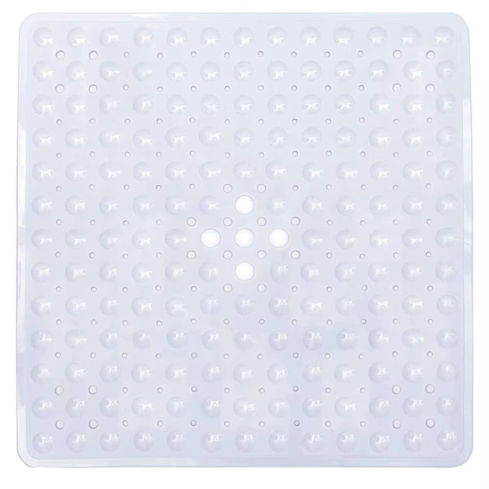 53X53Cm Shower Mat Suction Cup PVC anti Slip Bath Mat Square Shower Floor Pad Non Slip Safety Mat for Bathtub Bathroom Carpet