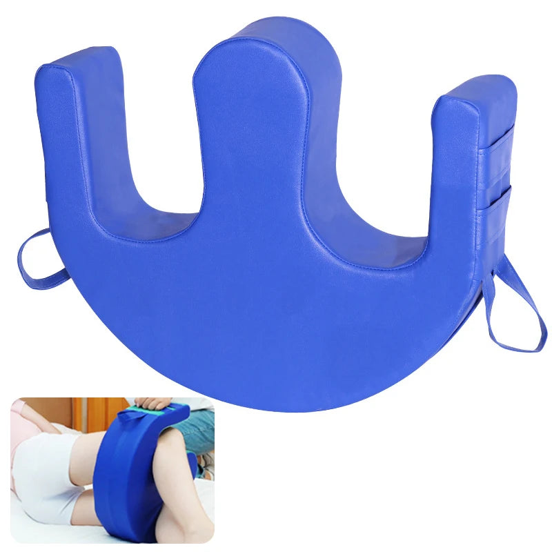 Turn over Device Auxiliary Pad W Type Anti-Bedsore Bed Care Side Triangular Pillow Side Cushion with Straps