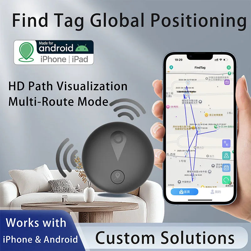 Xiaomi New Security Bluetooth GPS Tag Work with Findtag App Ios Android Anti-Lost Device Sound Locating Alarm Key Car Finder