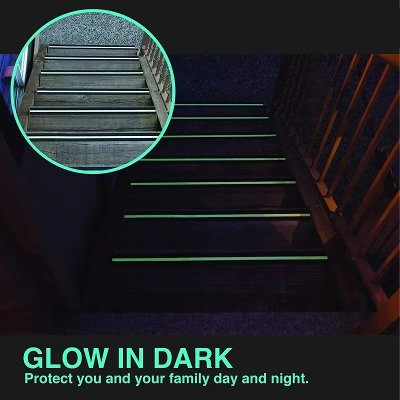 Anti Slip Grip Tape Glow in the Dark Stairs Floor Safety Adhesive Stickers Luminous Waterproof Traction Tapes for Indoor Outdoor