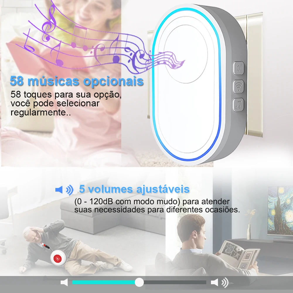 Smart Wifi Panic Button for Elderly SOS Alarm Wireless Caregiver Pager Fall Alert Emergency Call Alexa Google Home Tuya