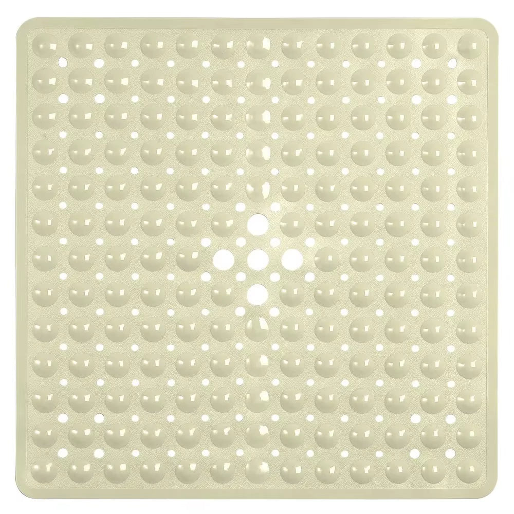 53X53Cm Shower Mat Suction Cup PVC anti Slip Bath Mat Square Shower Floor Pad Non Slip Safety Mat for Bathtub Bathroom Carpet
