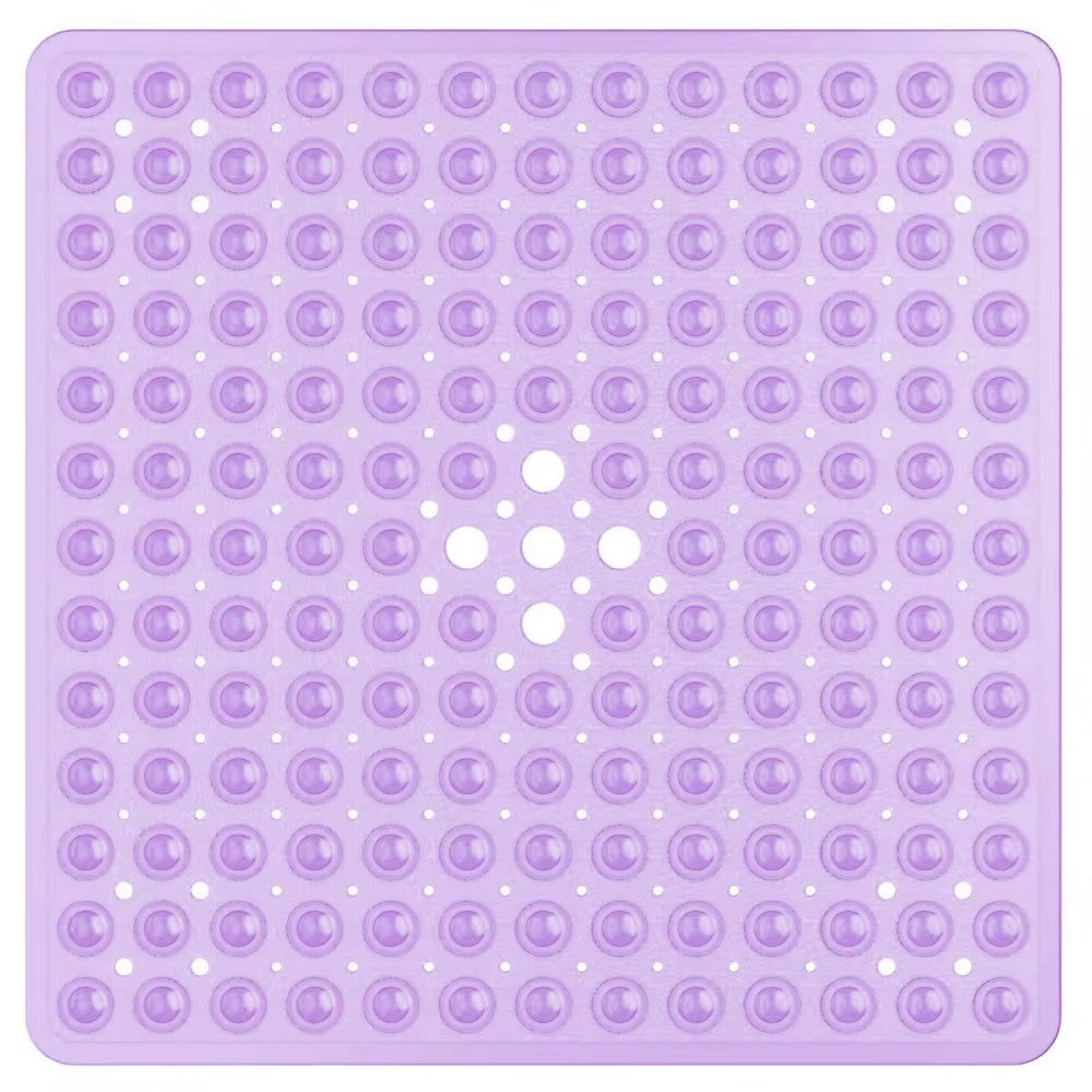 53X53Cm Shower Mat Suction Cup PVC anti Slip Bath Mat Square Shower Floor Pad Non Slip Safety Mat for Bathtub Bathroom Carpet