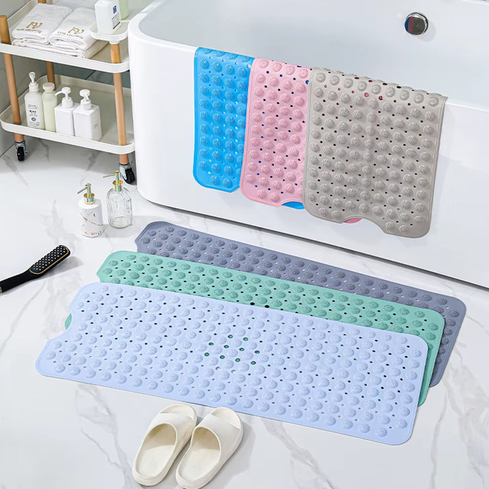 40*100Cm Bathroom Non-Slip Mat Bath Massage Foot Mat Long PVC Bathtub Mat Shower