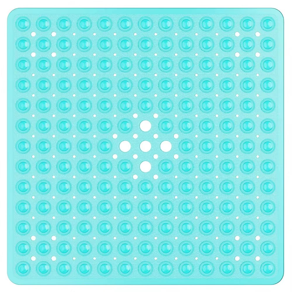 53X53Cm Shower Mat Suction Cup PVC anti Slip Bath Mat Square Shower Floor Pad Non Slip Safety Mat for Bathtub Bathroom Carpet