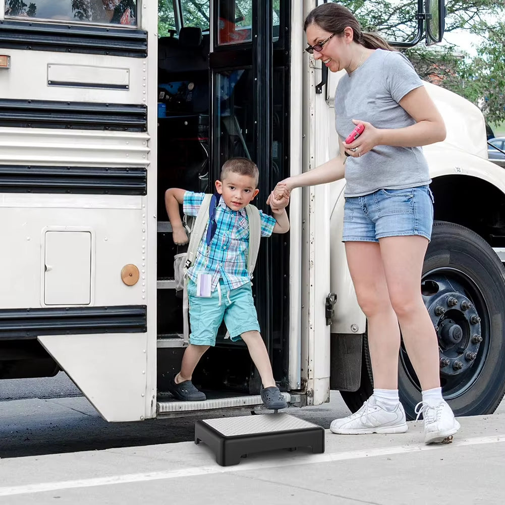 Non-Slip Step Platform Indoor and Outdoor, Portable Step Riser for Adults & Seniors, Safety Step for Car, Bedside, Shower