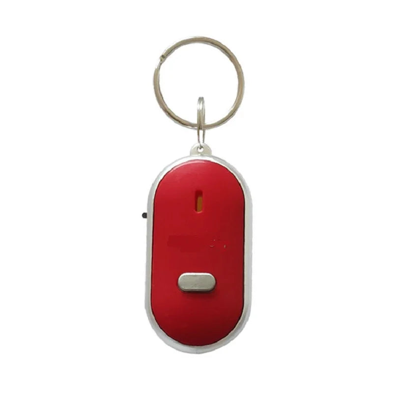 Anti-Lost Key Finder Keychain Flashing Beeping Alarm Key Locator Sound Control Smart Finder with LED Whistle Women'S Men'S Gift