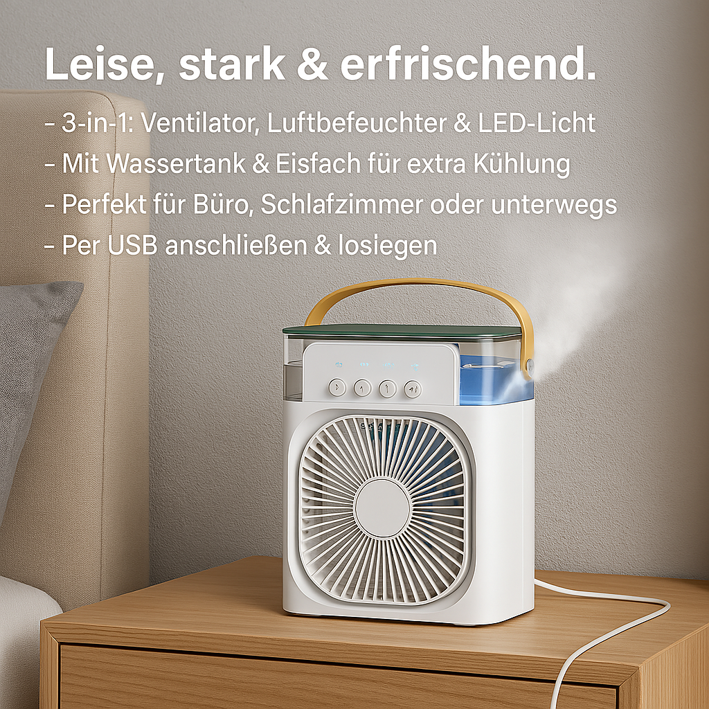 Multifunktionaler 5-Loch Mini Air Cooler - Bild 3