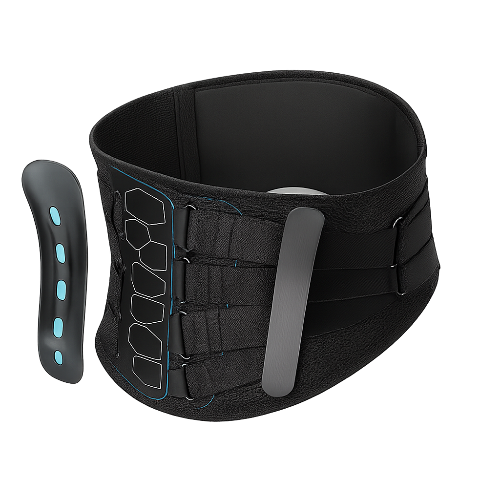 Ergonomischer Rückenstützgürtel – mit 6-Zonen-Stabilisierung & atmungsaktivem Mesh