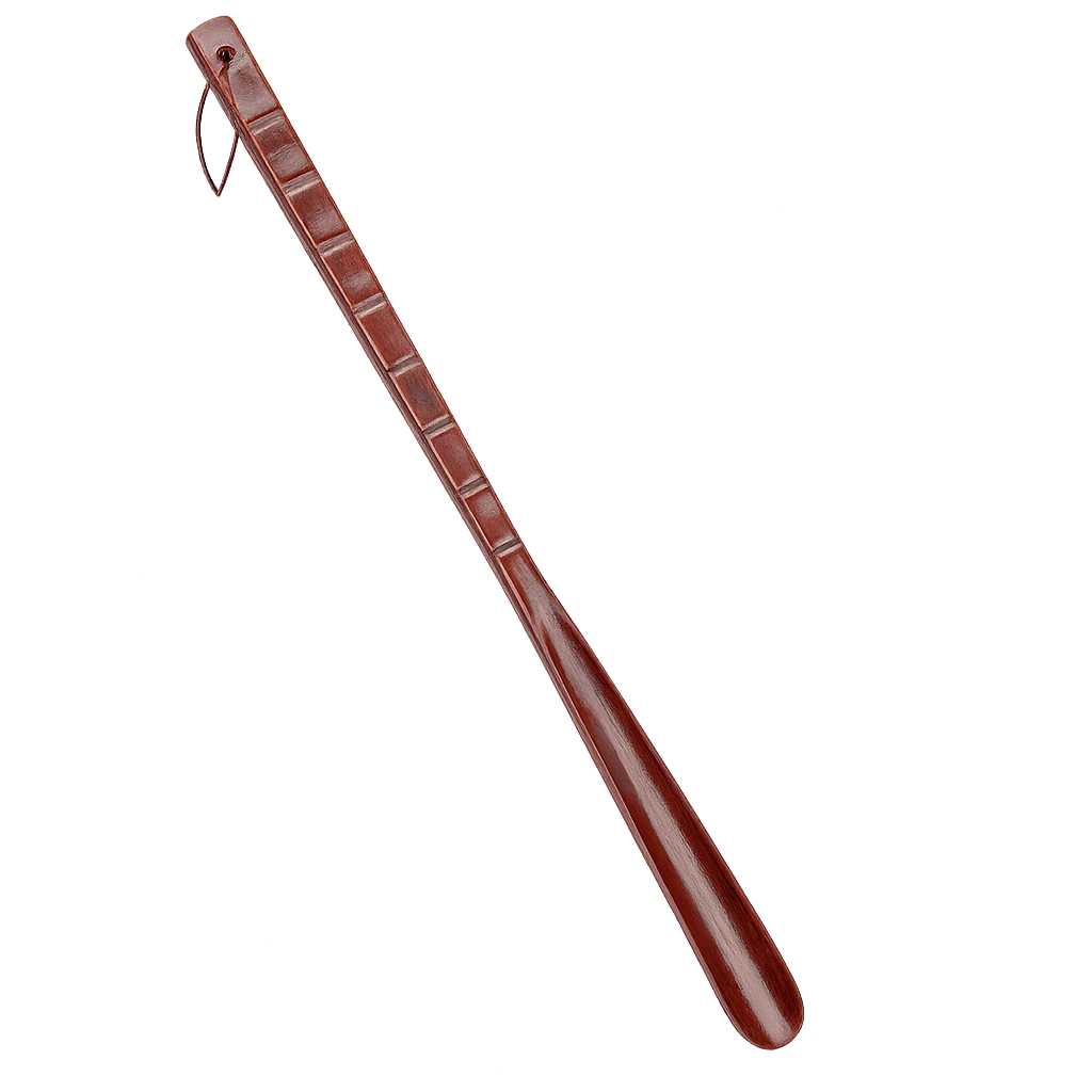 Extralanger Schuhlöffel aus Massivholz – rutschfest & ergonomisch für Senioren
