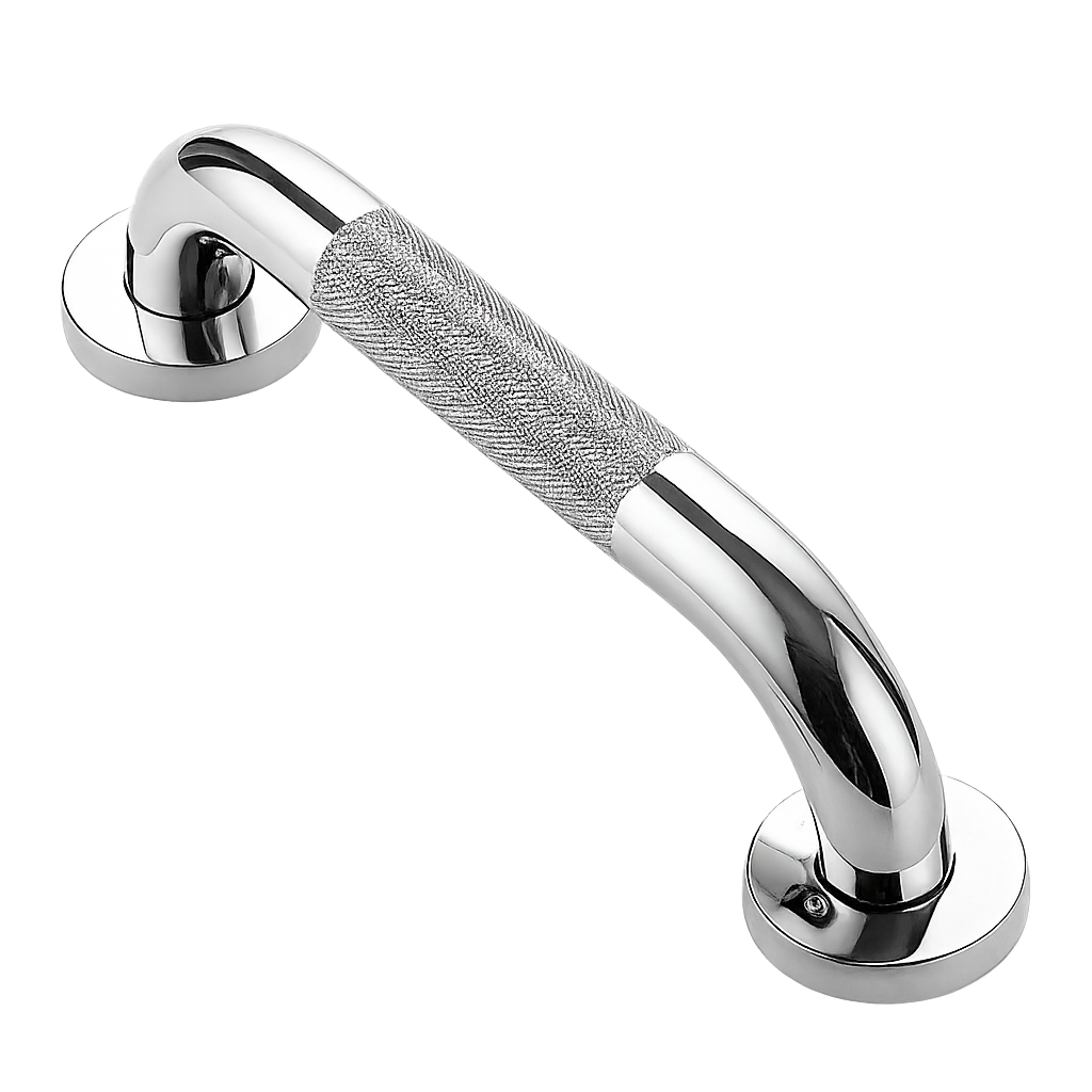 Anti-Rutsch Haltegriff aus Edelstahl – Sicherheit im Badezimmer für Senioren & Angehörige