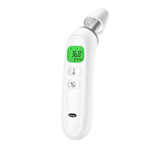 Digitales Infrarot-Fieberthermometer – Kontaktlos, Stirn & Ohr, mit Farb-Warnsystem