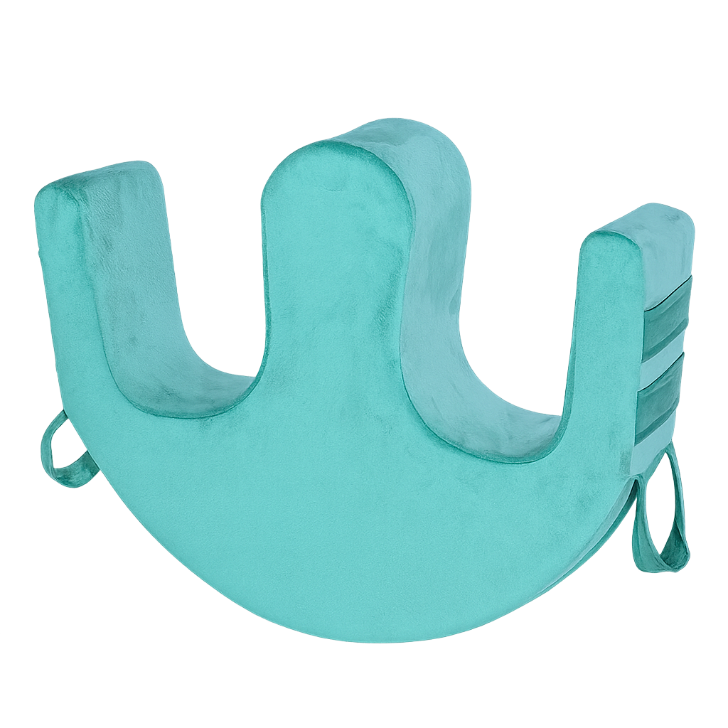 Lagerungskissen mit Gurt – W-förmige Umlagerungshilfe für Pflege & Anti-Dekubitus