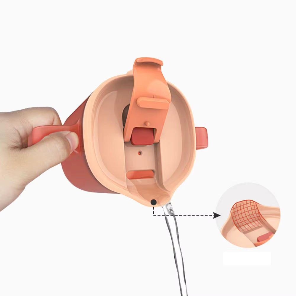 Spill-Safe Trinkbecher mit Deckel & Trinkhalm – Sicher Trinken bei Schluckbeschwerden