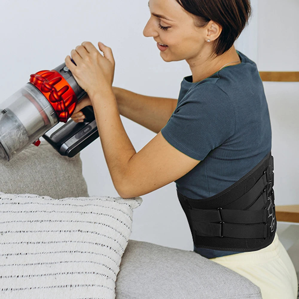 Ergonomischer Rückenstützgürtel – mit 6-Zonen-Stabilisierung & atmungsaktivem Mesh