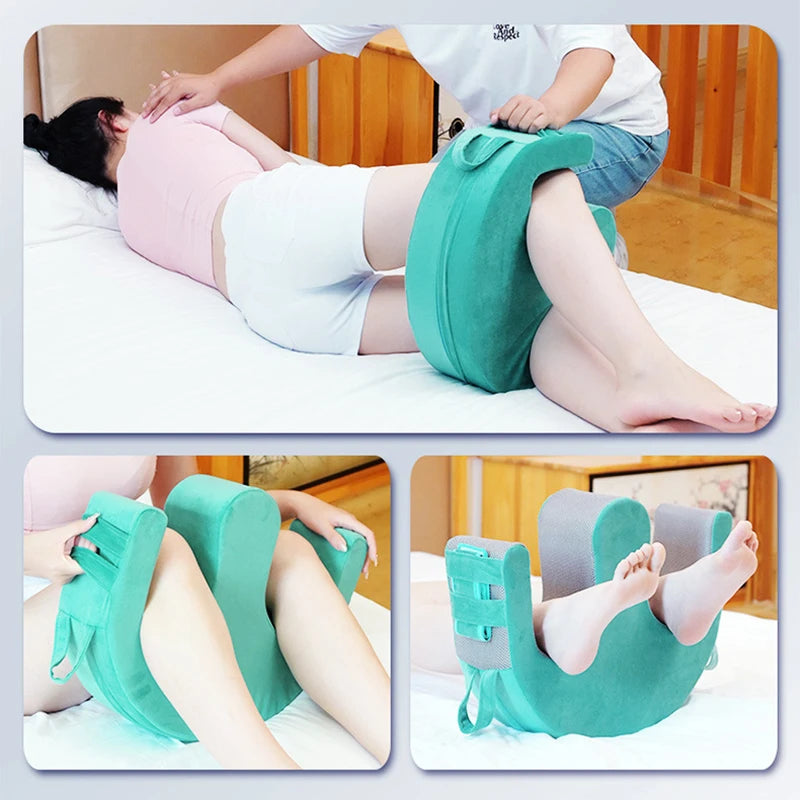 Turn over Device Auxiliary Pad W Type Anti-Bedsore Bed Care Side Triangular Pillow Side Cushion with Straps