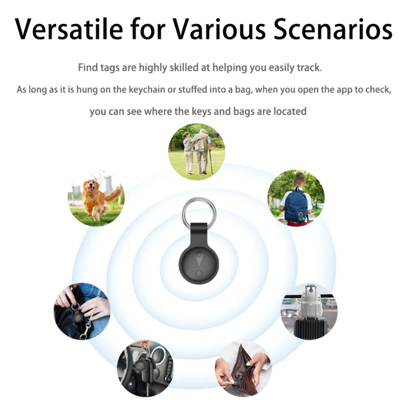 Xiaomi New Security Bluetooth GPS Tag Work with Findtag App Ios Android Anti-Lost Device Sound Locating Alarm Key Car Finder