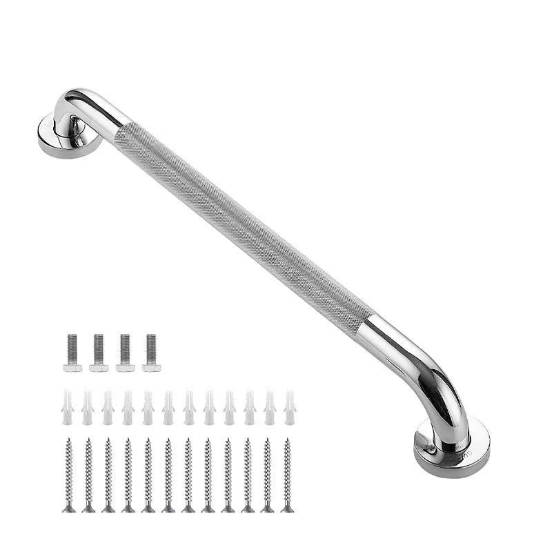 Bathroom Tub Toilet Handrail Grab Bar Stainless Steel 300/400/500Mm anti Slip Shower Safety Support Handle Towel Rack