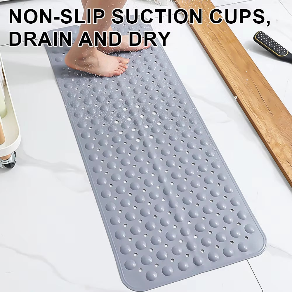 40*100Cm Bathroom Non-Slip Mat Bath Massage Foot Mat Long PVC Bathtub Mat Shower