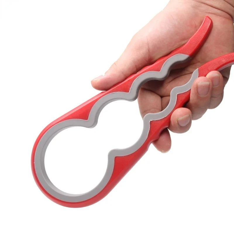 Lid Jar Opener 4 in 1 Handy Screw Cap Jar Openers Multi Purpose Can Opener Bottle Lid Grip Wrench Bottle Kitchen Gadgets