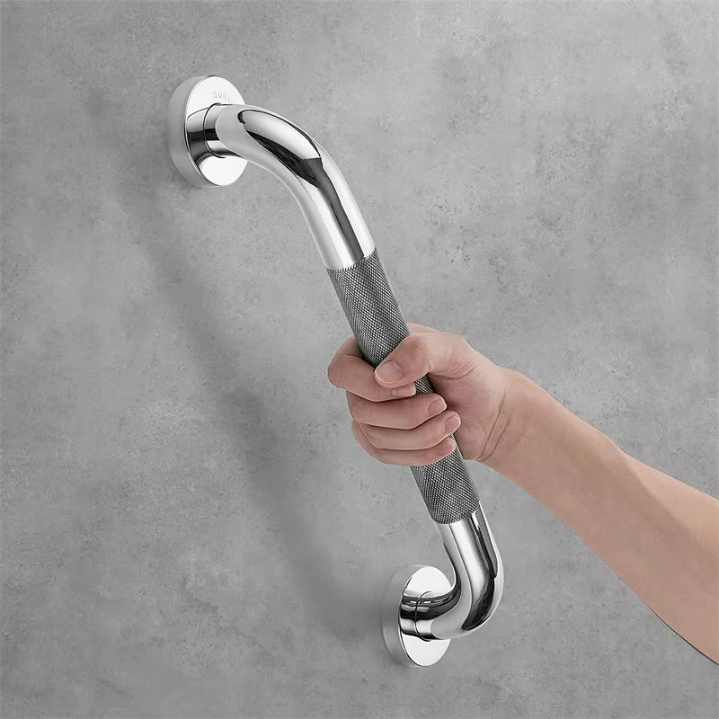 Bathroom Tub Toilet Handrail Grab Bar Stainless Steel 300/400/500Mm anti Slip Shower Safety Support Handle Towel Rack