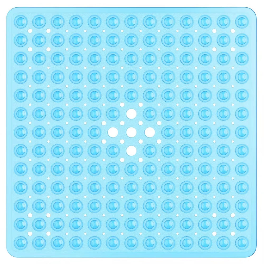 53X53Cm Shower Mat Suction Cup PVC anti Slip Bath Mat Square Shower Floor Pad Non Slip Safety Mat for Bathtub Bathroom Carpet