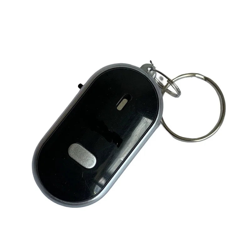 Anti-Lost Key Finder Keychain Flashing Beeping Alarm Key Locator Sound Control Smart Finder with LED Whistle Women'S Men'S Gift