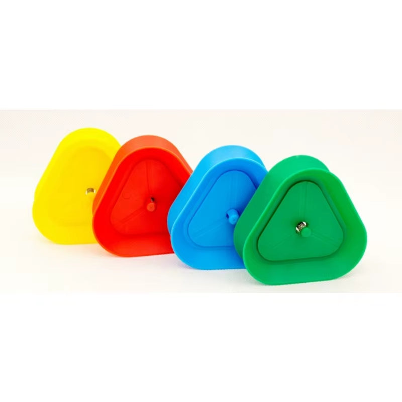 4Pcs/Set Triangle Shaped Playing Card Holder Lazy Person Poker Seat Board Game Cards Stand for Children Seniors Free Your Hands