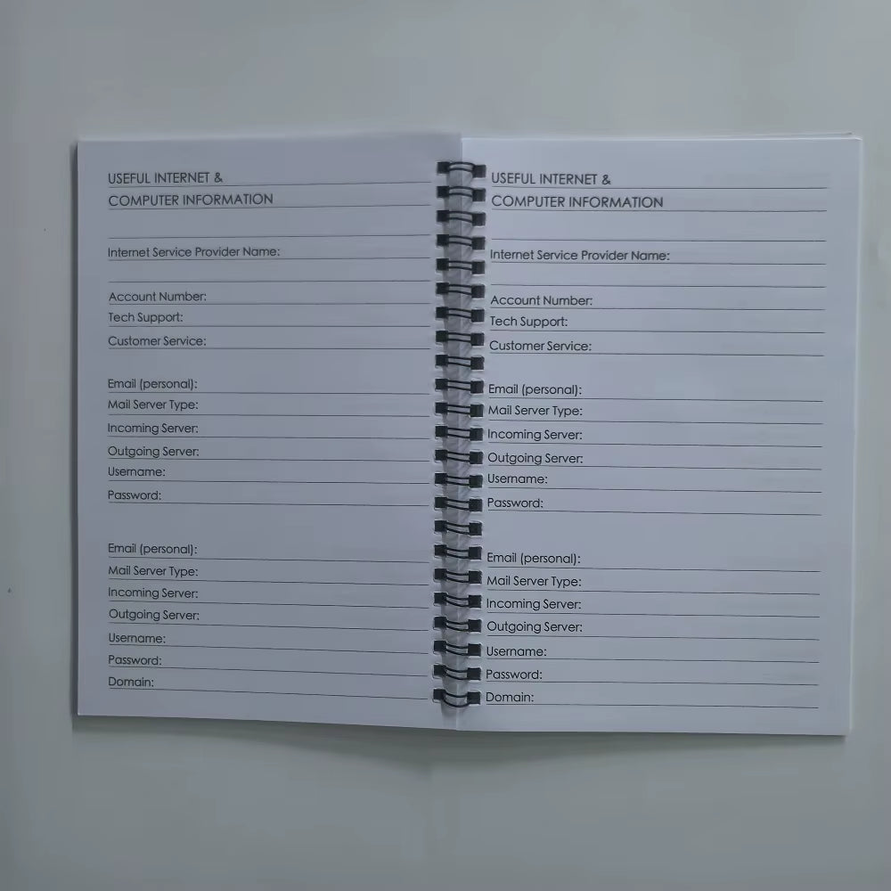 Spiral Password Notebook for Seniors Special Art Pattern Elderly Password Book Grandma Gift Elderly Care Organizer